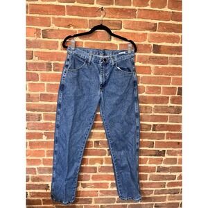 Rustler Wrangler Men's Regular Fit Straight Leg Blue Denim Jeans 31x30